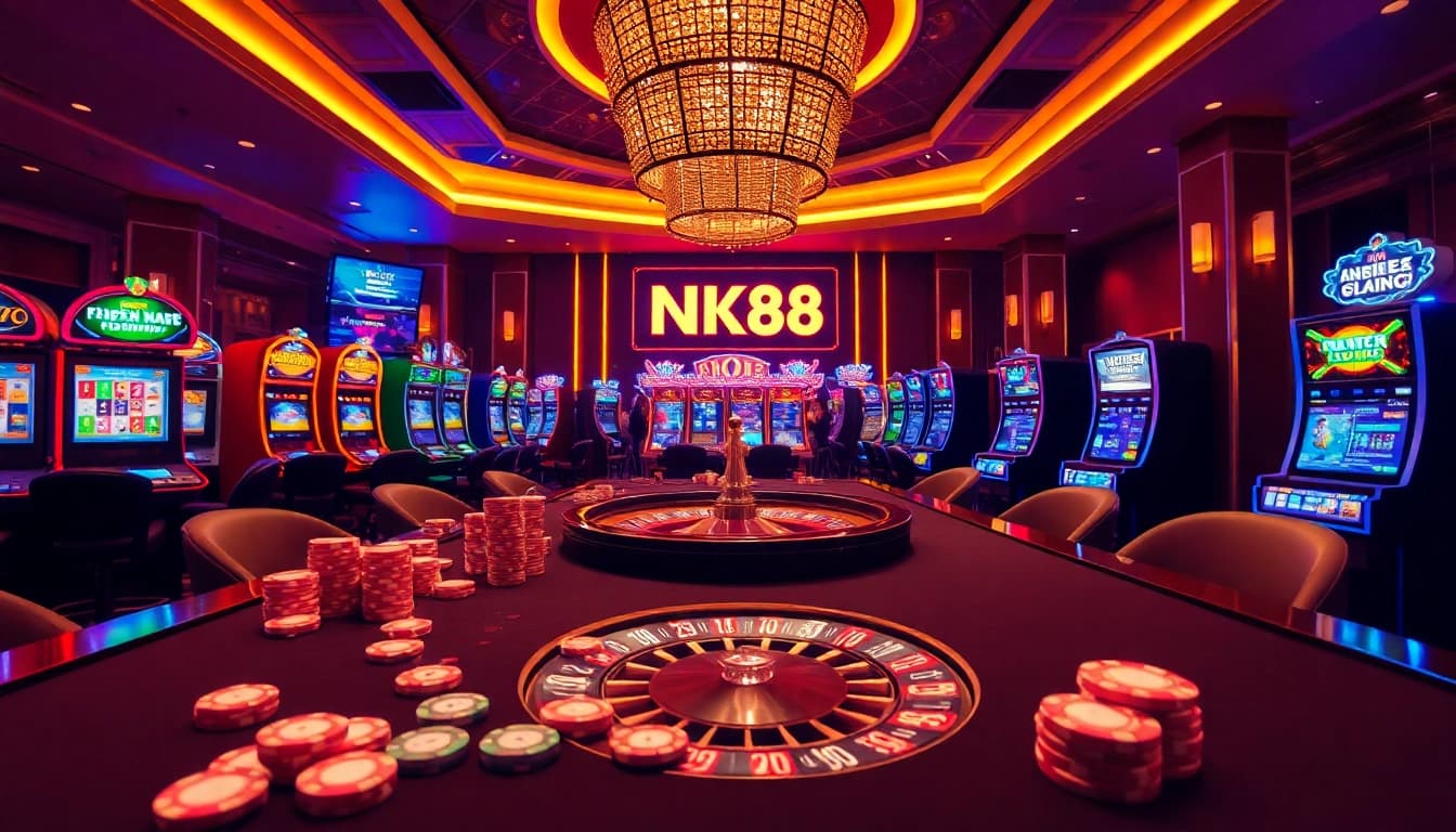 Experience thrilling moments at NK88 with a luxurious casino atmosphere and exciting games.