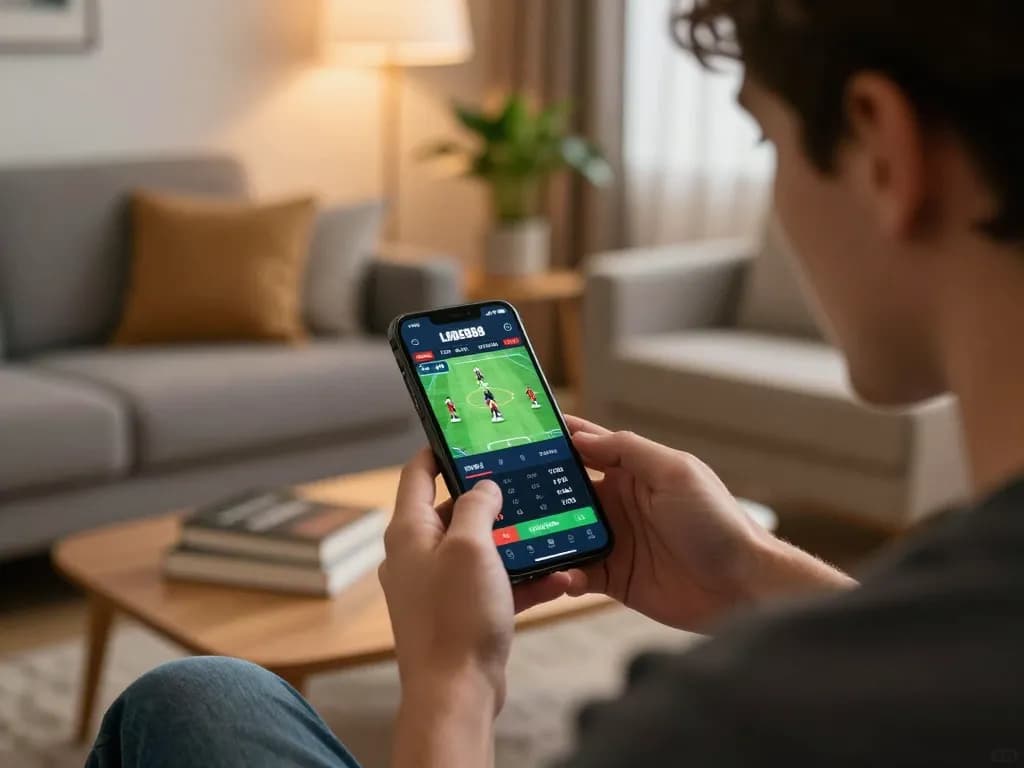 Engaged player exploring LODE888 app for better odds in online gambling strategies