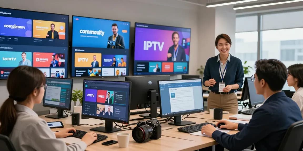 IPTV reseller providing trusted local services with licensed professionals in modern office.