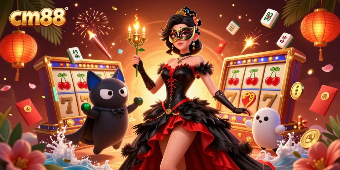 Experience the excitement of cm88 with jackpot slot reels and engaging casino characters.