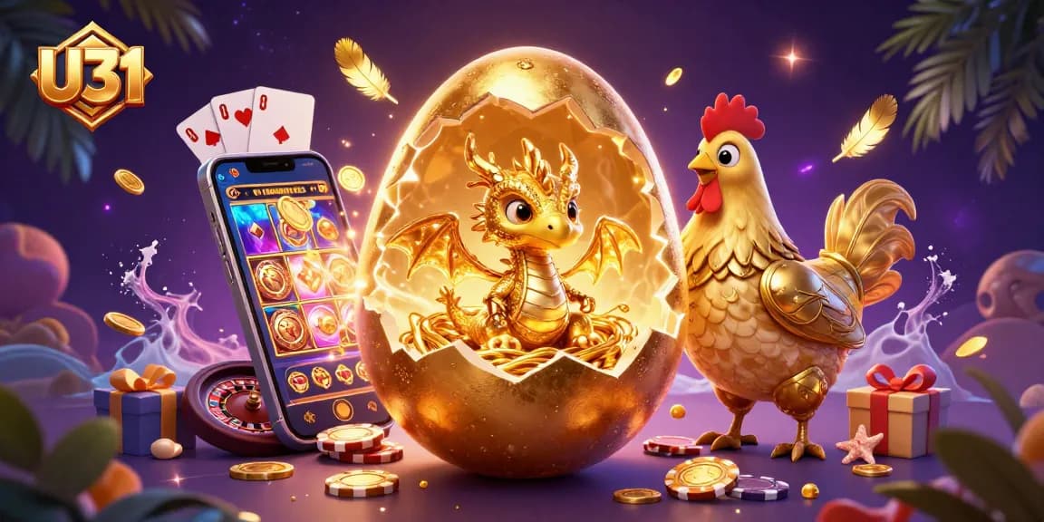 Spin the reels and win big at U31 with dazzling games and a golden dragon theme.