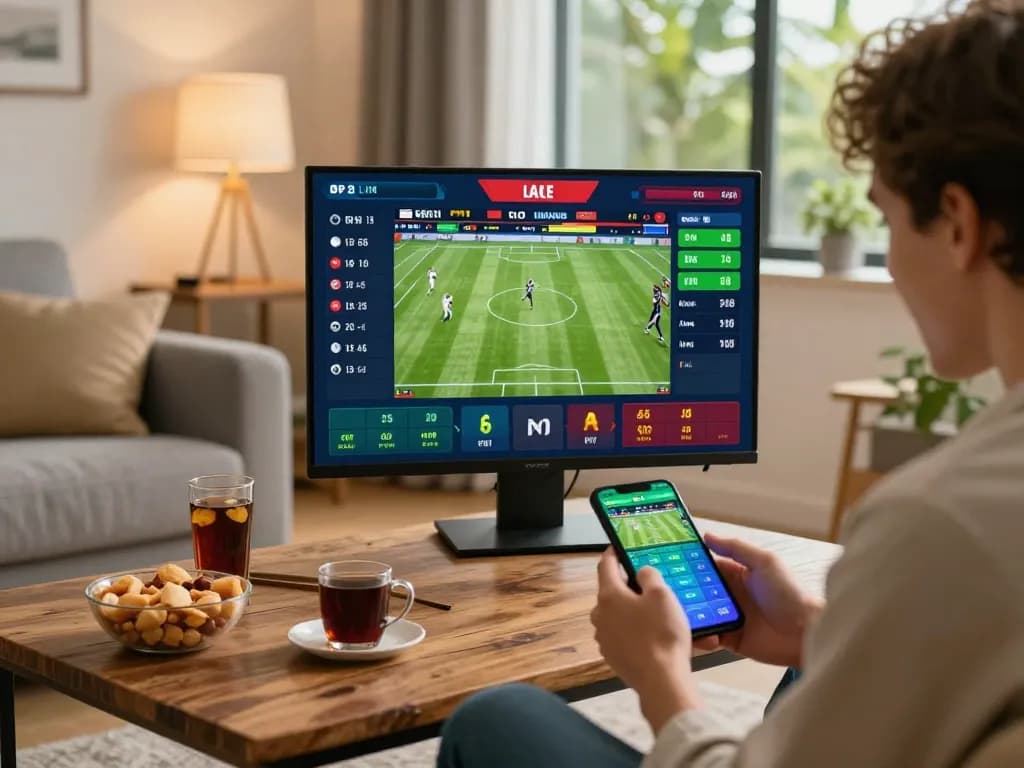 Engaging in online sports betting at home with sun win mobile app featuring live odds
