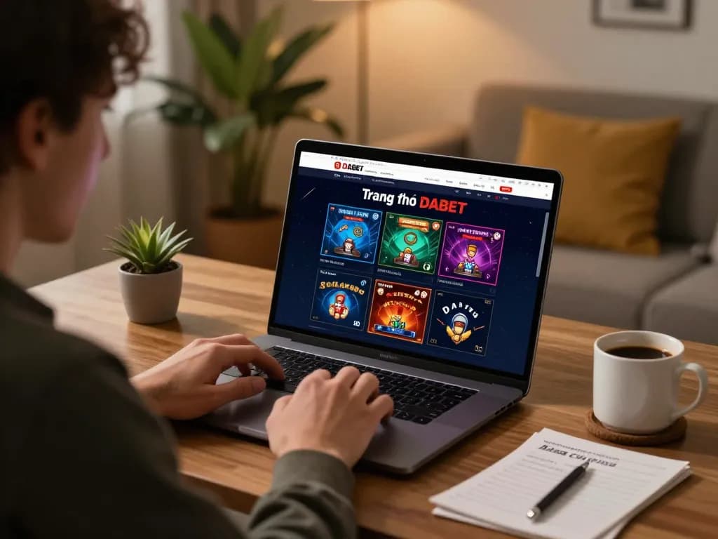 Engaged player exploring Trang chủ DABET for exciting online casino games and strategies.