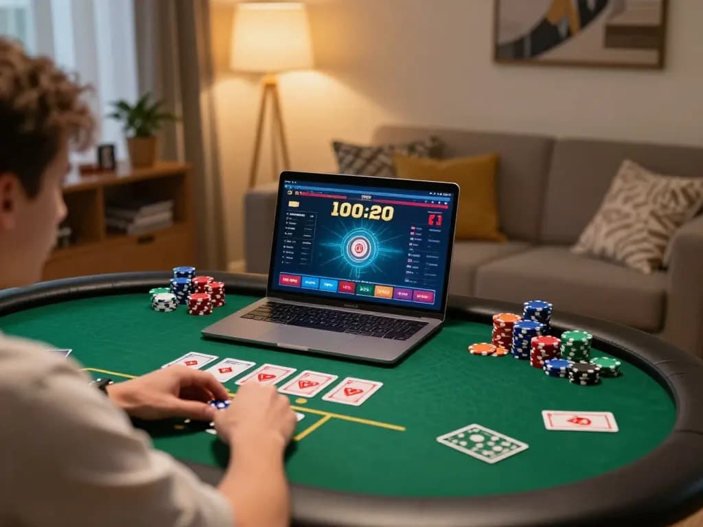 Enjoy engaging online poker gameplay at ee88go with a cozy home setup.