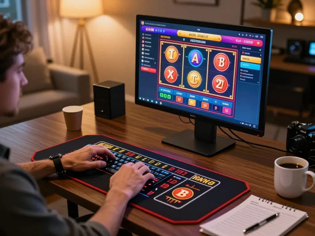 go8 players engaging in online casino games at home, showcasing vibrant gameplay and cozy atmosphere