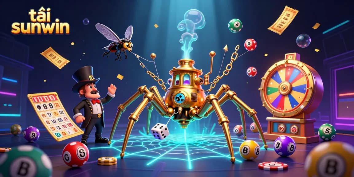 Experience thrilling gameplay with tải sunwin in this vibrant, 3D-stylized gambling scene.