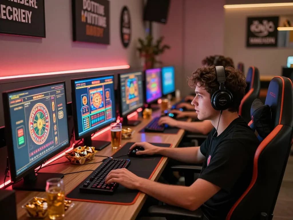 8day online gamer strategizing while enjoying immersive slots and roulette gameplay