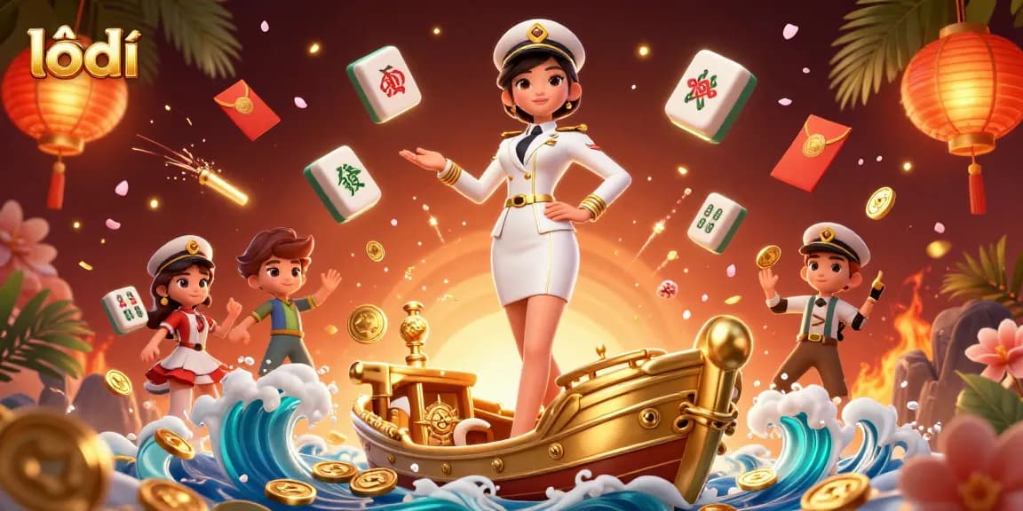 Experience the excitement of lô đề with a dynamic casino scene featuring Asian woman and festive elements.