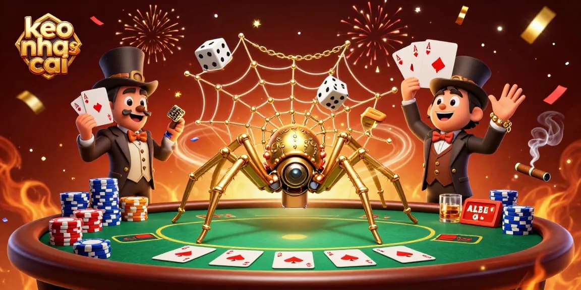 Engage in keo nha cai betting with an artistic depiction of fortune and strategy.
