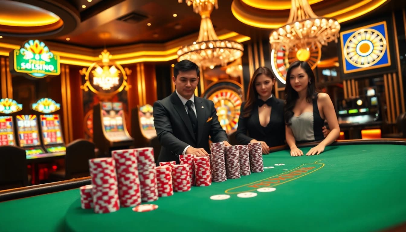 Experience high-stakes poker at kl99 casino with vibrant gaming tables and vibrant slot machines.