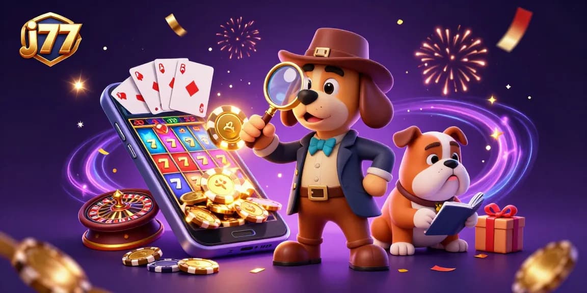 Engage with exciting j77 gaming through a detective adventure with poker chips and slot games.