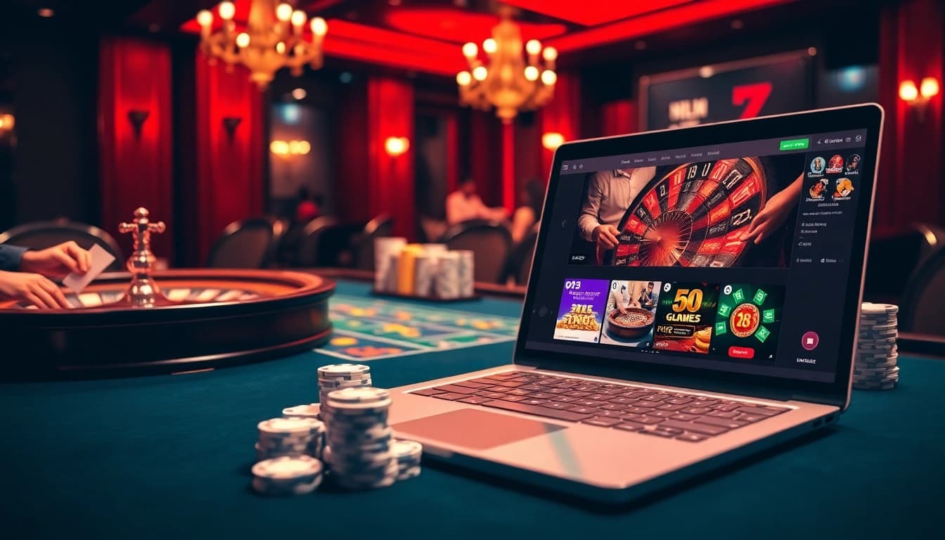 Experience the excitement of betting at https://88new.autos/ with vibrant casino visuals of players in action.