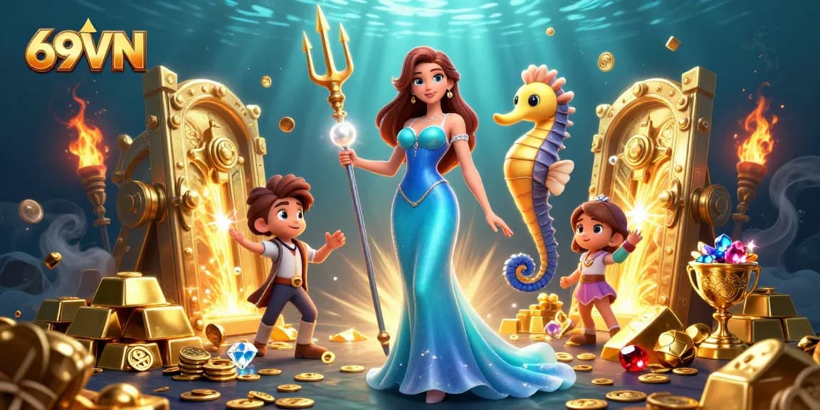 69VN invites players to dive into a vibrant underwater treasure hunt with thrilling gaming experiences.