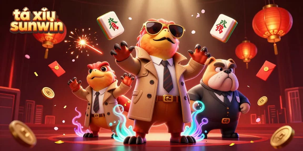 Tài xỉu sunwin game illustrates three raptors in a trench coat attempting to enter a VIP lounge.