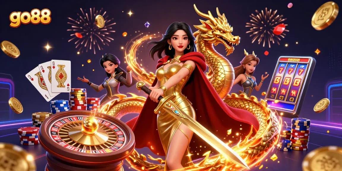 Winning on go88 with immersive 3D gaming visuals, showcasing excitement in online casino play.