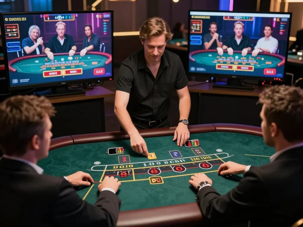Rikvip online casino experience showcasing players engaged in a live blackjack game.