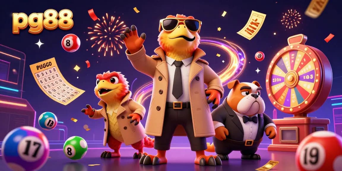 Experience thrilling gaming at pg88 with raptors sneaking into a VIP casino featuring dynamic lottery elements.