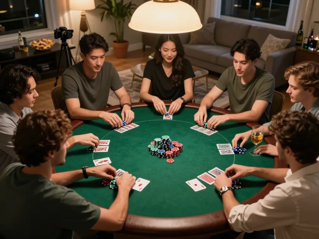 MISO88 poker night with friends enjoying strategic gameplay and friendly competition.