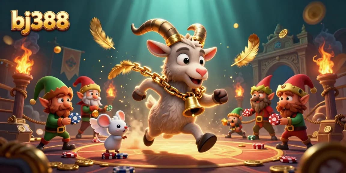 Experience the excitement of bj388 at a vibrant holiday-horror casino filled with playful characters!