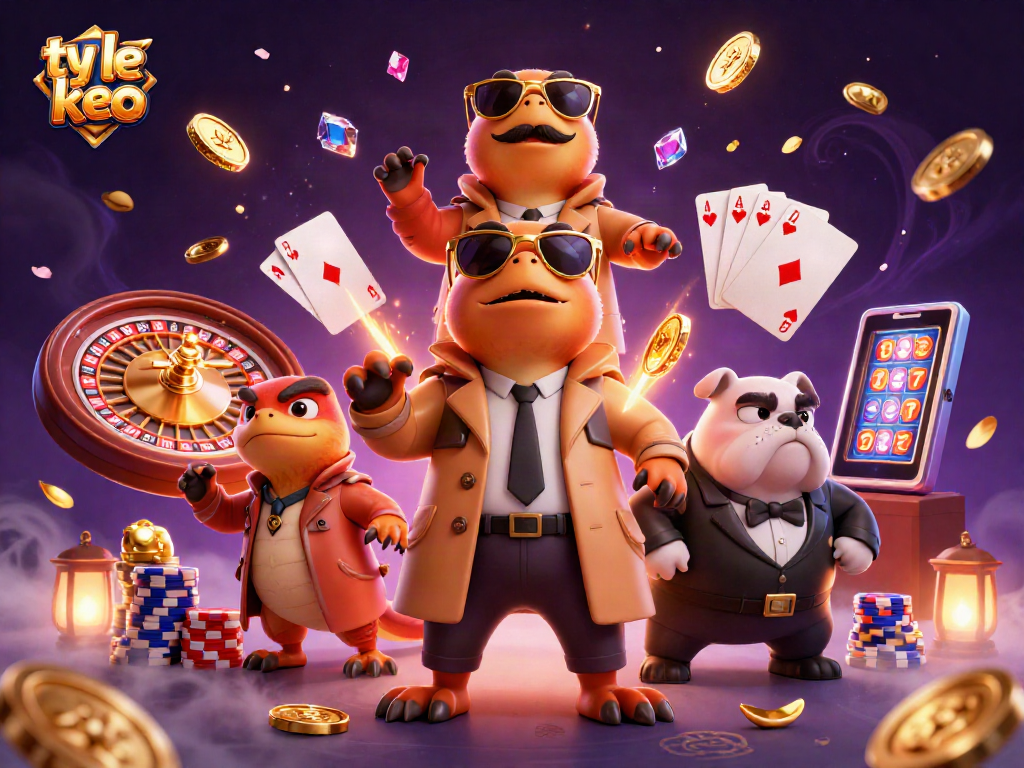 ty le keo raptors cleverly disguised for VIP casino entry amidst flying coins and cards