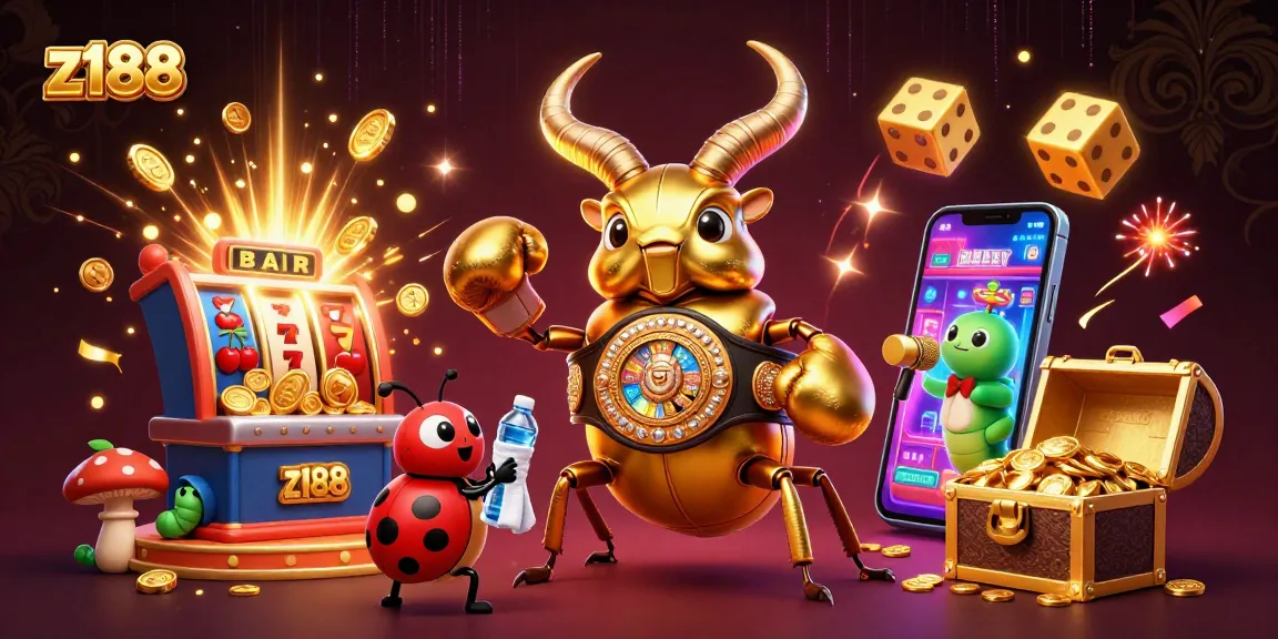 Experience z188's exhilarating gameplay with vibrant casino graphics and characters.