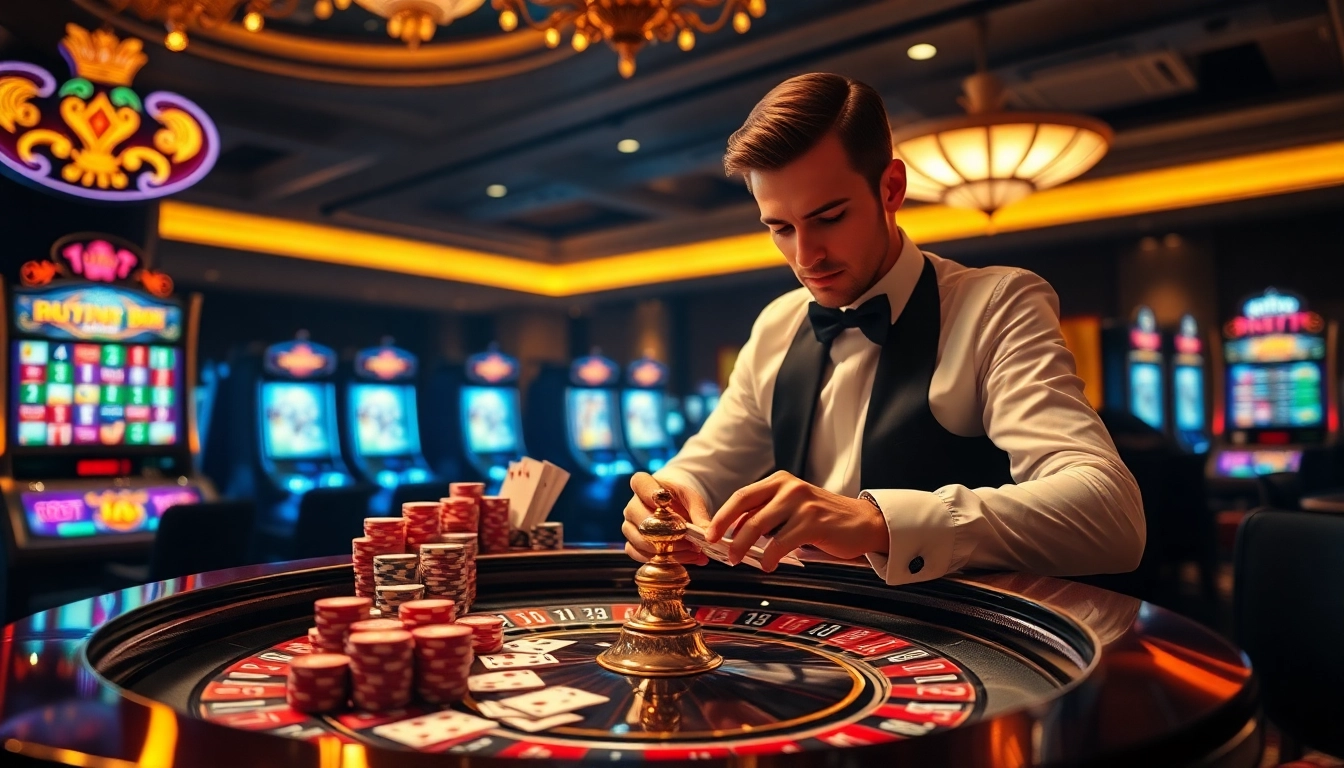 A player engages in a poker game at king 88 casino, surrounded by vibrant chips and cards.
