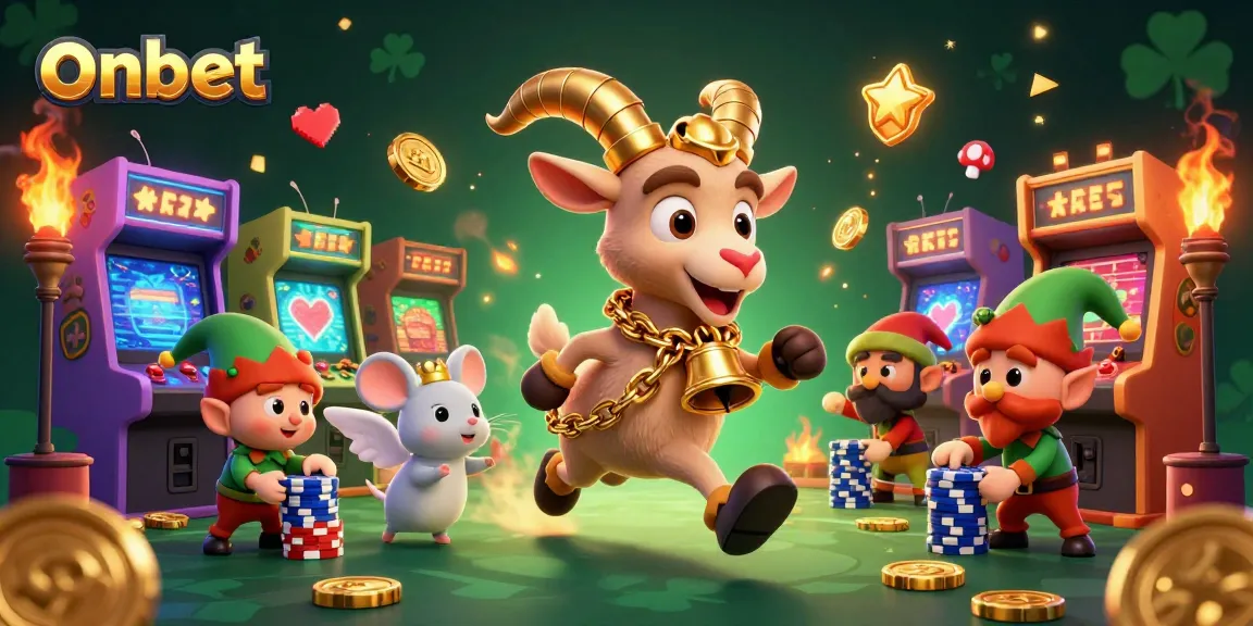 Play exciting games at onbet's holiday-horror casino featuring 3D cartoon characters and vibrant gaming elements.
