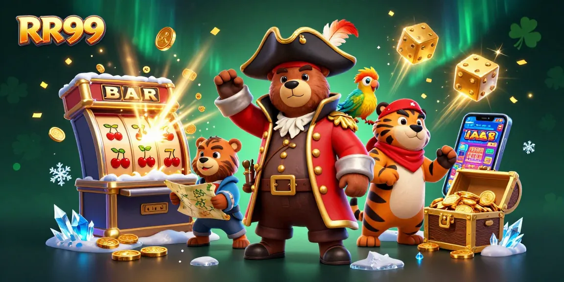 Engage with exciting RR99 slot adventures featuring colorful casino visuals and animated treasures.