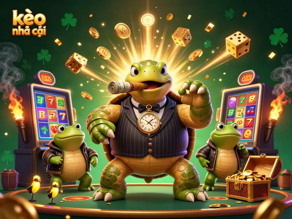 Experience thrilling action with kèo nhà cái as a turtle mobster and bullfrog enforcers bring slots and jackpots to life.
