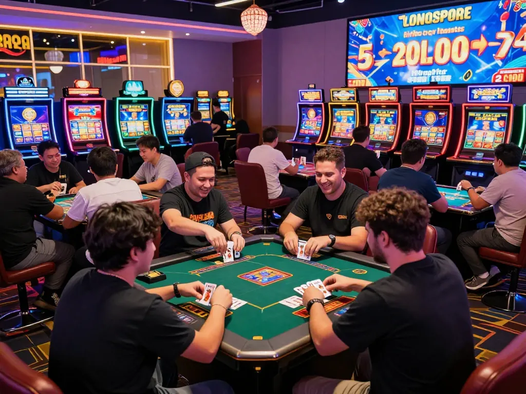 Engaged players enjoying diverse games at 789club, showcasing an exciting online gaming atmosphere.