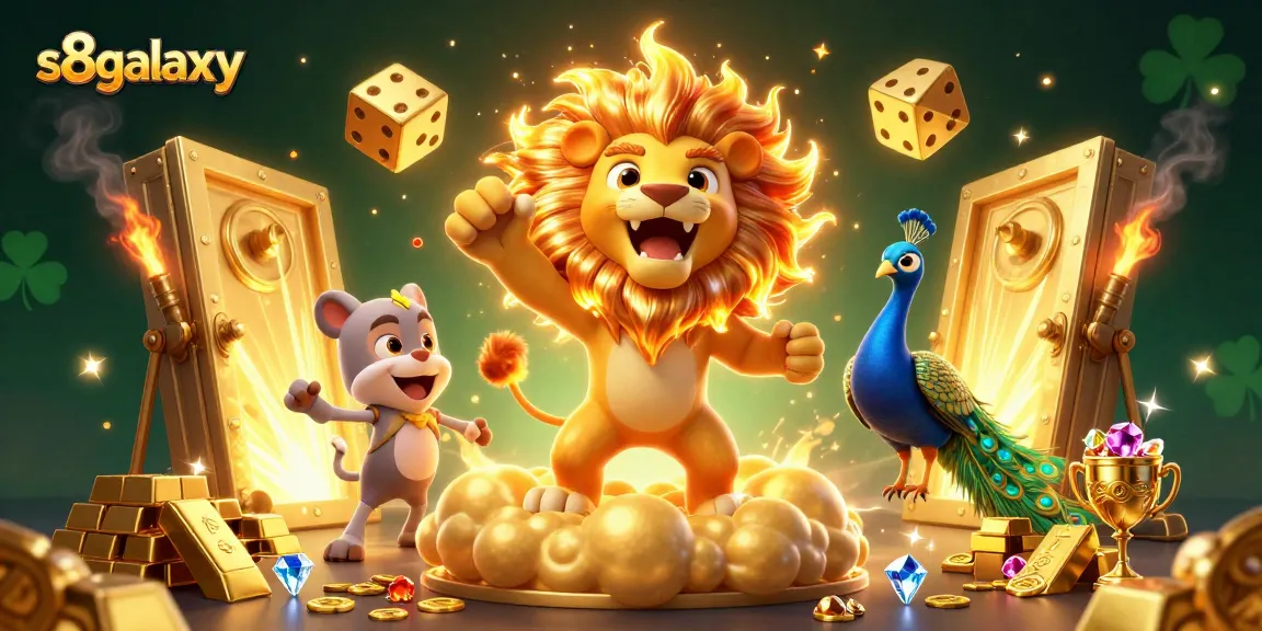 S8galaxy offers a stunning casino adventure with vibrant scenes of winning games and thrilling experiences.