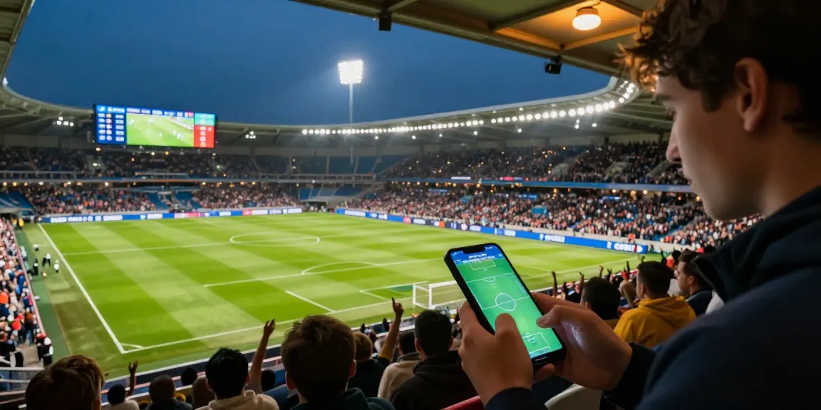 S6667 sports betting scene with live odds and match analysis during a football game.