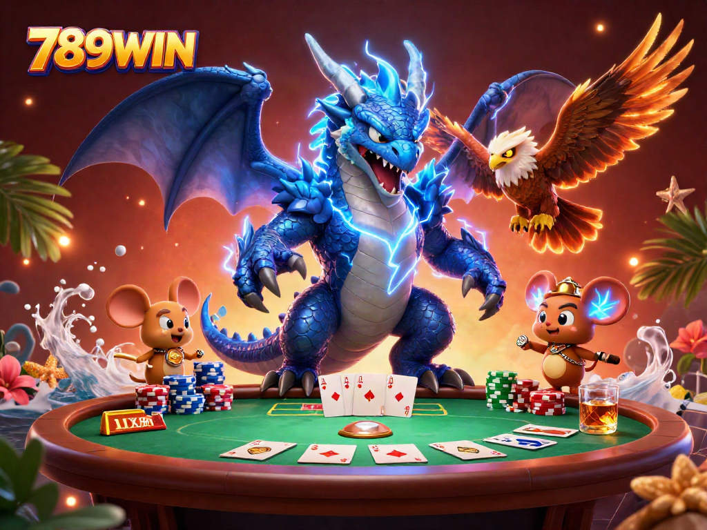 Experience thrilling games with 789WIN, featuring dynamic poker action and captivating casino elements.