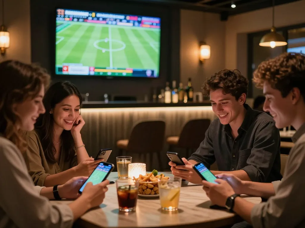 Experience the thrill of live sports betting at keo-nha-cai-vn with friends using their devices.