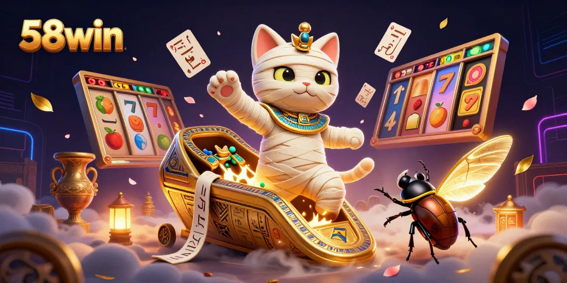 Experience exhilarating gameplay on 58win as the mummy cat unleashes treasures from the pyramid casino.