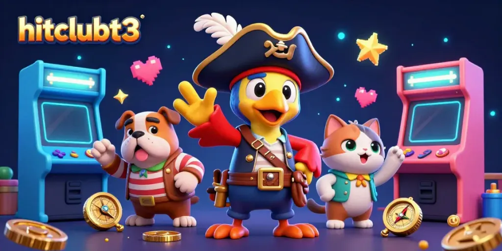Experience thrilling gameplay at hitclubt3 with engaging characters and casino-themed elements.