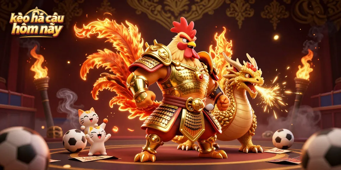 Bet on kèo nhà cái hôm nay with engaging sports elements and dynamic characters.