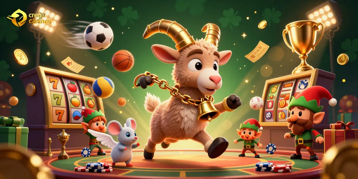 Win big at credit card casinos with fun characters and vibrant gambling elements!