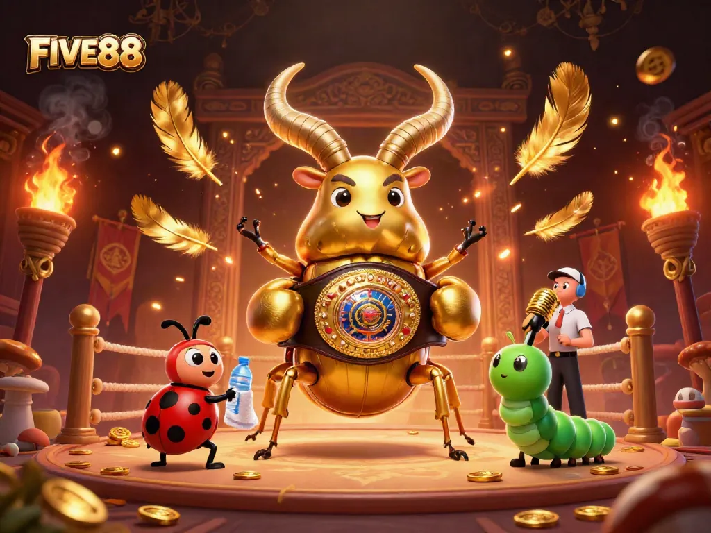 Engage with FIVE88's thrilling online gaming experience featuring vibrant characters and dynamic casino elements.
