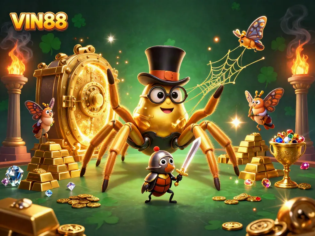 Experience the thrilling world of VIN88 with exciting casino adventures and vibrant characters.