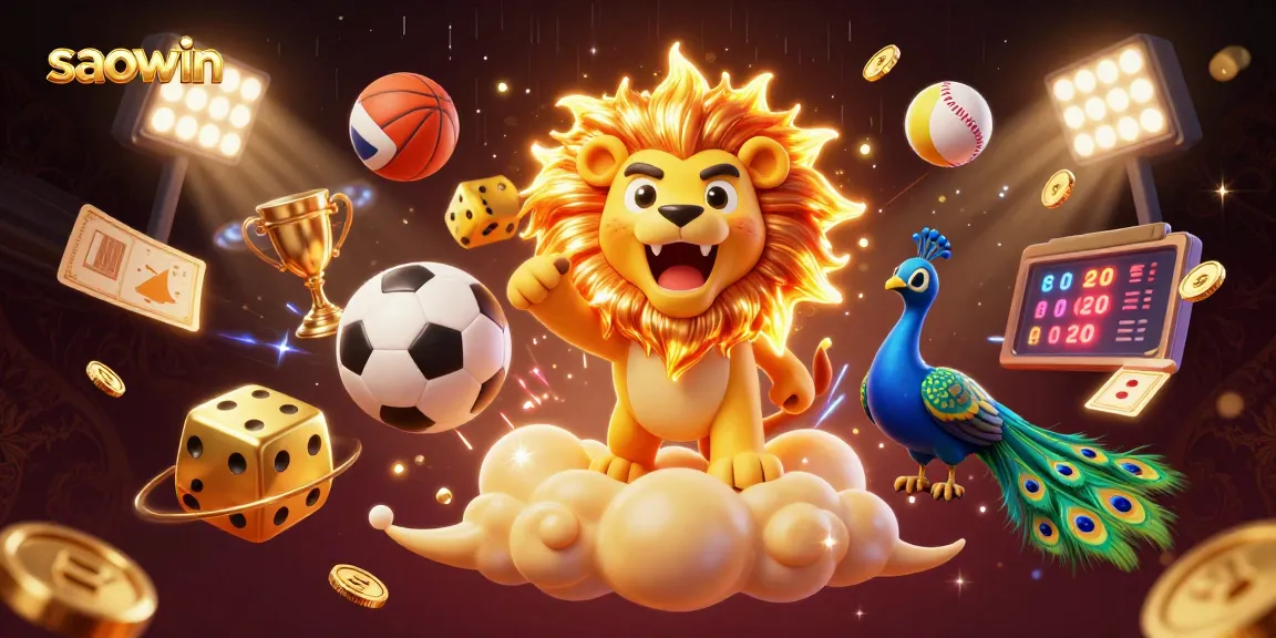 Experience the excitement of saowin with energetic sports elements and a vibrant casino atmosphere.