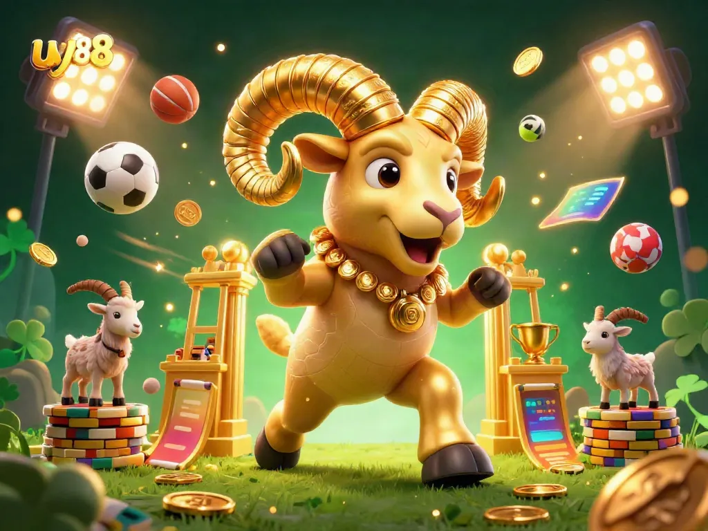 Experience excitement with uy88's dynamic gaming scene and vibrant 3D illustration.