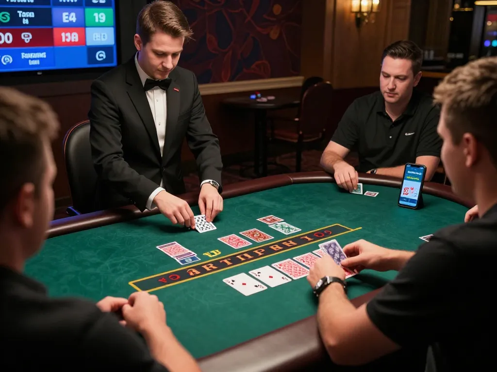 Players engaging in strategic gameplay at 777VIP live dealer blackjack table during a thrilling online session