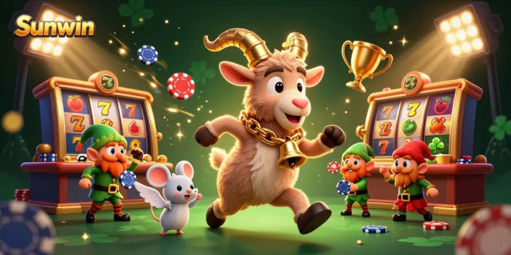 Experience excitement at Sunwin with thrilling casino games featuring vibrant characters and dynamic game elements.