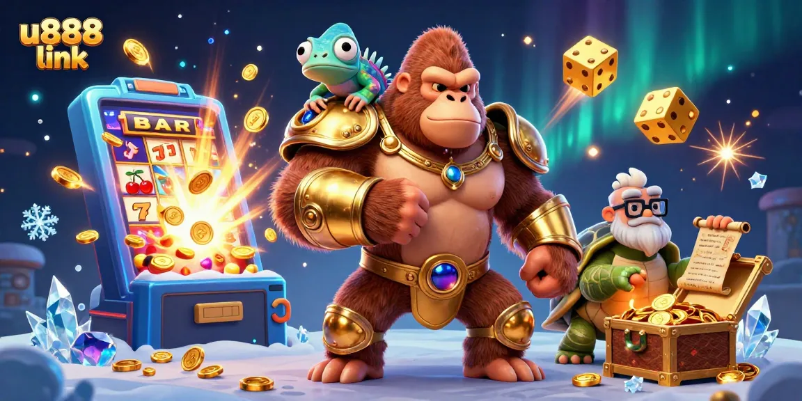 Bet on excitement with u888 link, witnessing a vibrant 3D casino adventure with thrilling game elements.