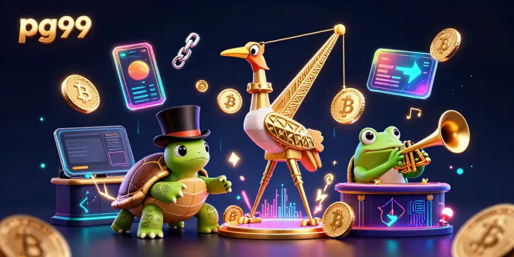 Engage in thrilling gameplay at pg99 with vibrant 3D characters and casino elements.