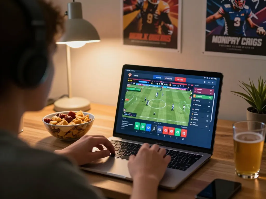 Dabet sports betting session on laptop showing live odds and match updates