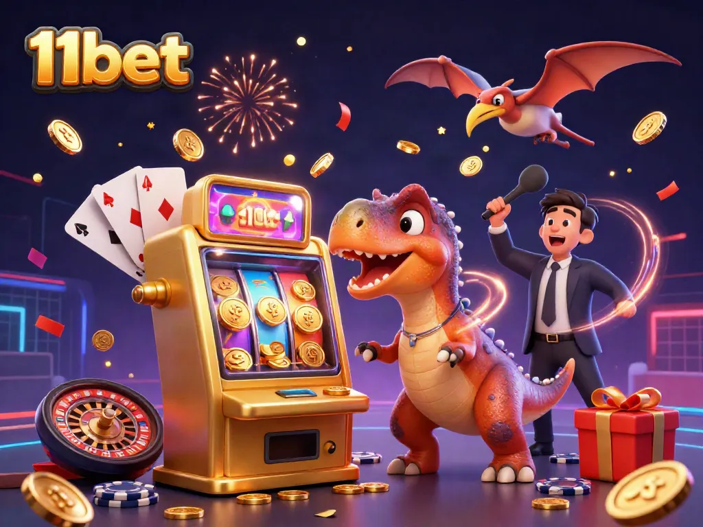 Experience the thrill of winning on 11bet with a pachycephalosaurus jackpot scene.