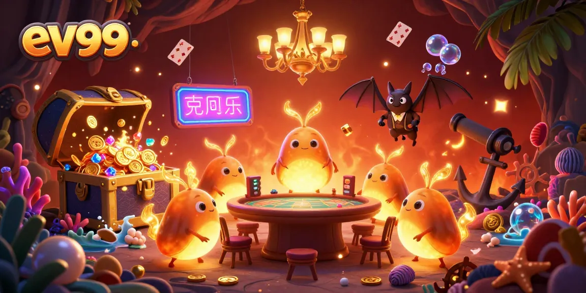 Experience the excitement of ev99 with vibrant glowworms illuminating a stunning underwater casino.