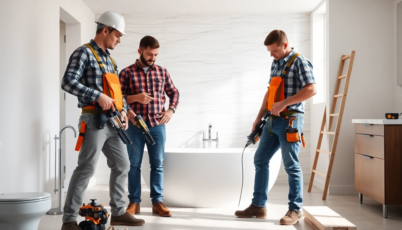 Skilled bathroom builders near me transforming a modern home with high-quality renovations.